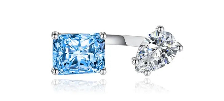 AAA Zircon Stone Adjustable Ring