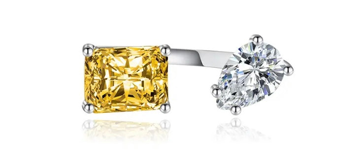AAA Zircon Stone Adjustable Ring