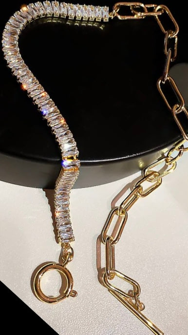 Zircon Crystal Choker Necklace