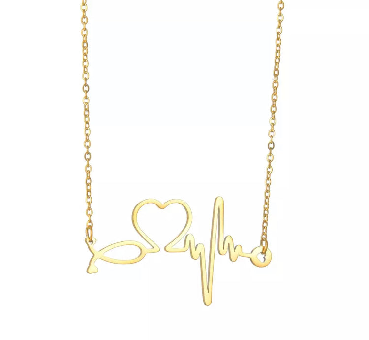 Stethoscope Heartbeat Necklace