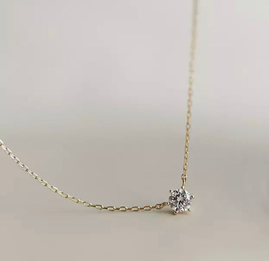 14K Gold Plated Zircon Necklace